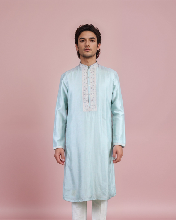 Glacier Colour Kurta Set(ME-MKUS_5293)