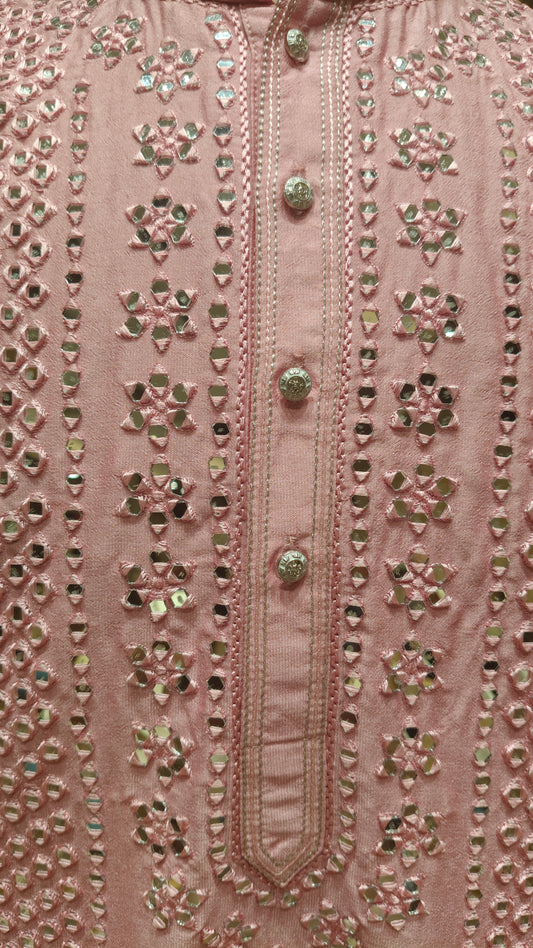 Pink Colour Kurta Set(ME-MKUS_9595)