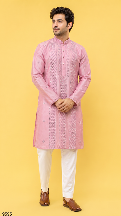 Pink Colour Kurta Set(ME-MKUS_9595)