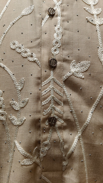 Beige Colour Kurta Set(ME-MKUS_G 3278)