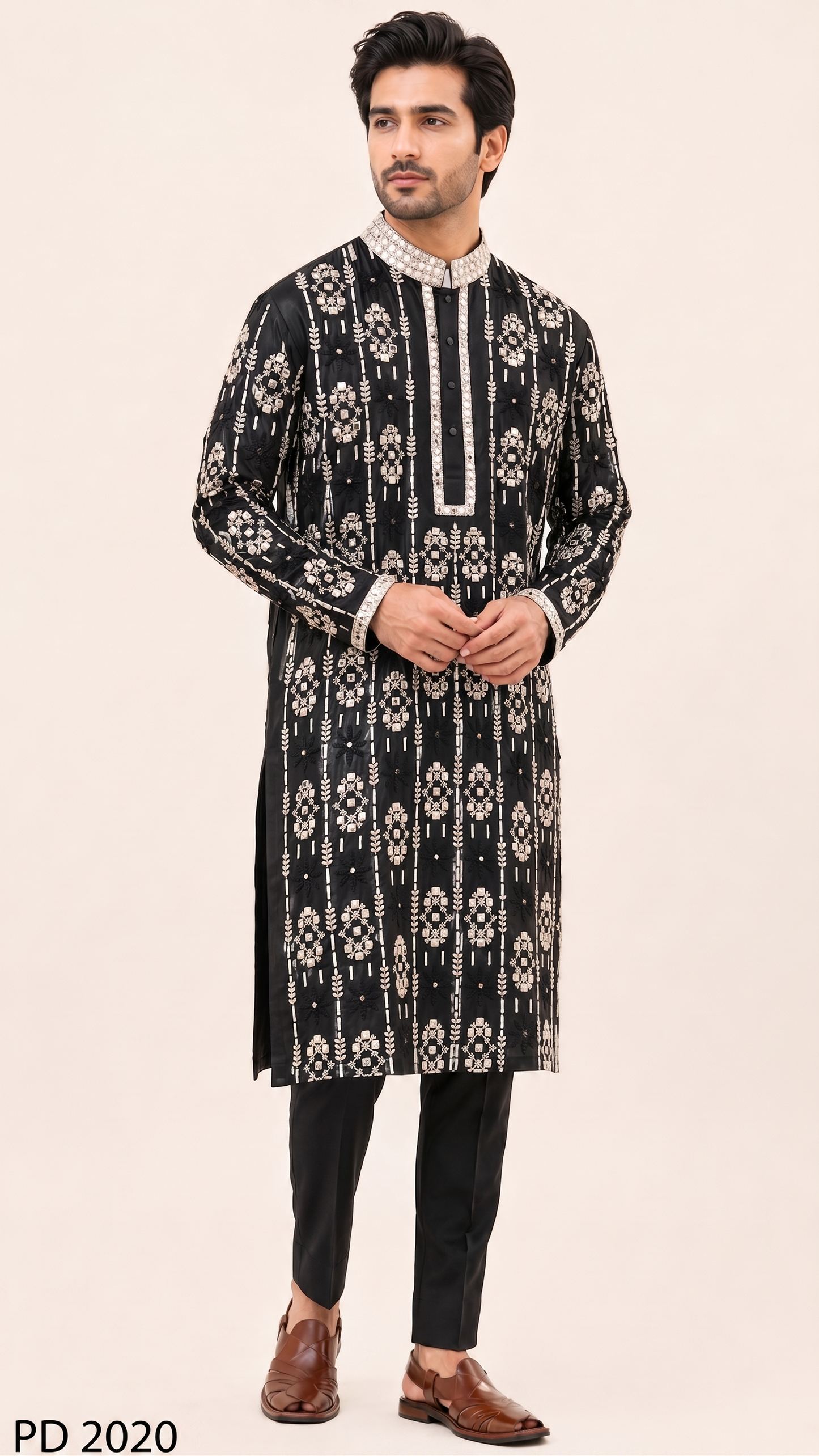 Black Colour Kurta Set(ME-MKUS_PD 2020)