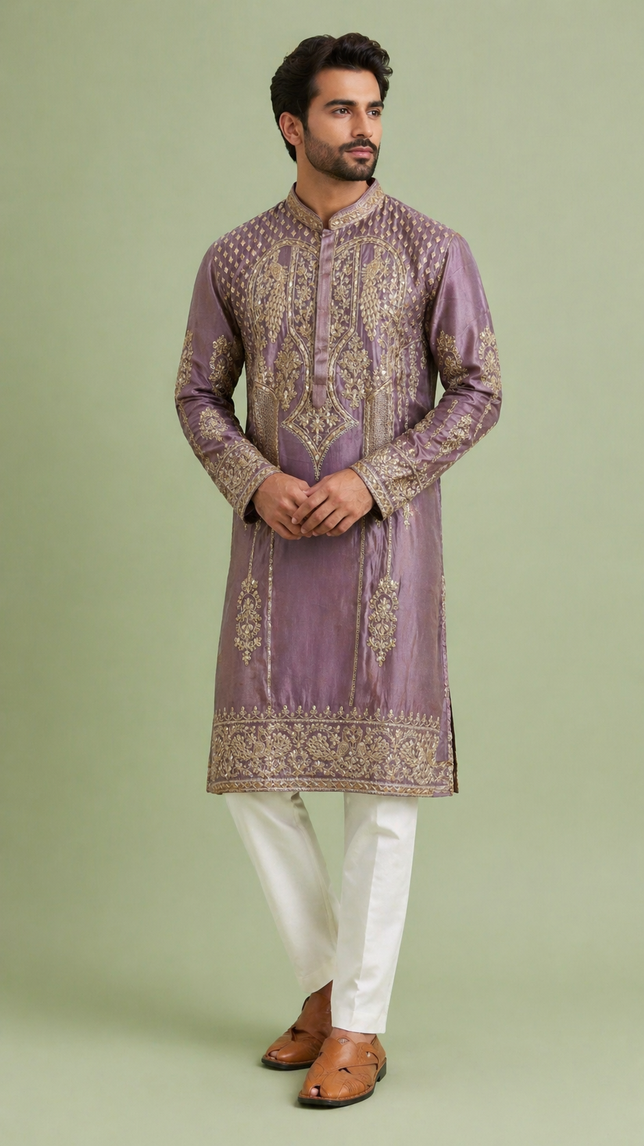 Lilac Colour Kurta Set(ME-MKUS_SK 181)