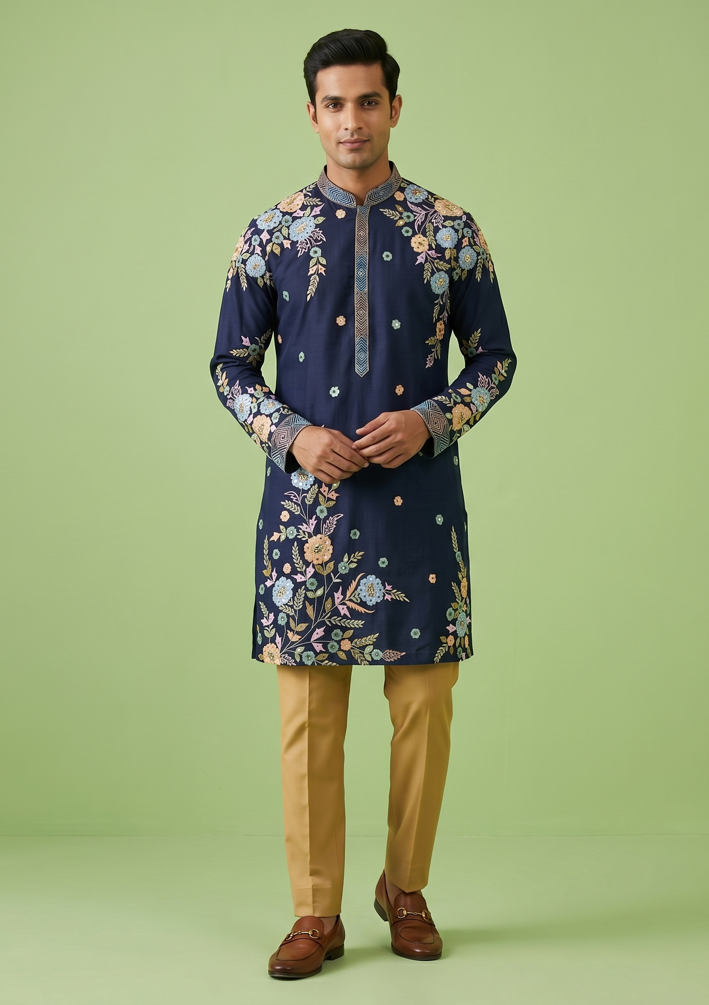 Blue Colour Kurta Set(ME-MKUS_SK 84)