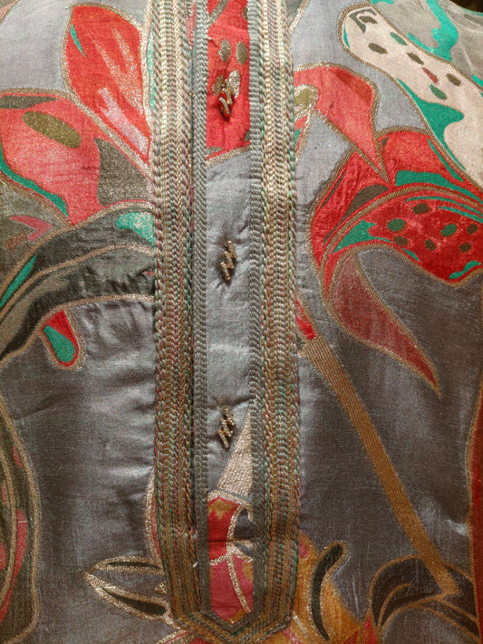 Grey Colour Kurta Set(ME-MKUS_SL 4072)