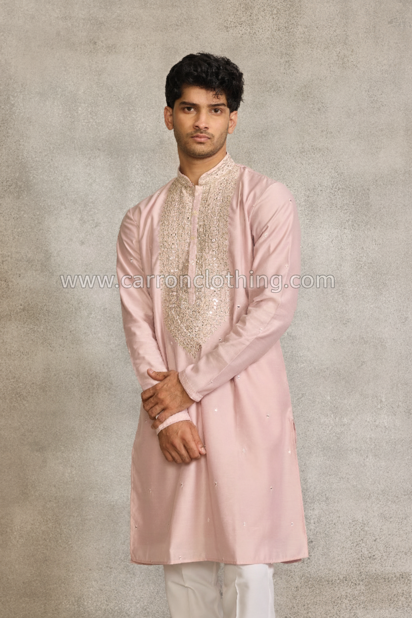 Peach Colour Kurta Set(ME-MKUS_SSK  38)