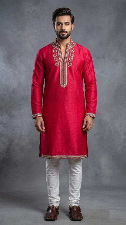 Rani Colour Kurta Set(ME-MKUS_T 2700)