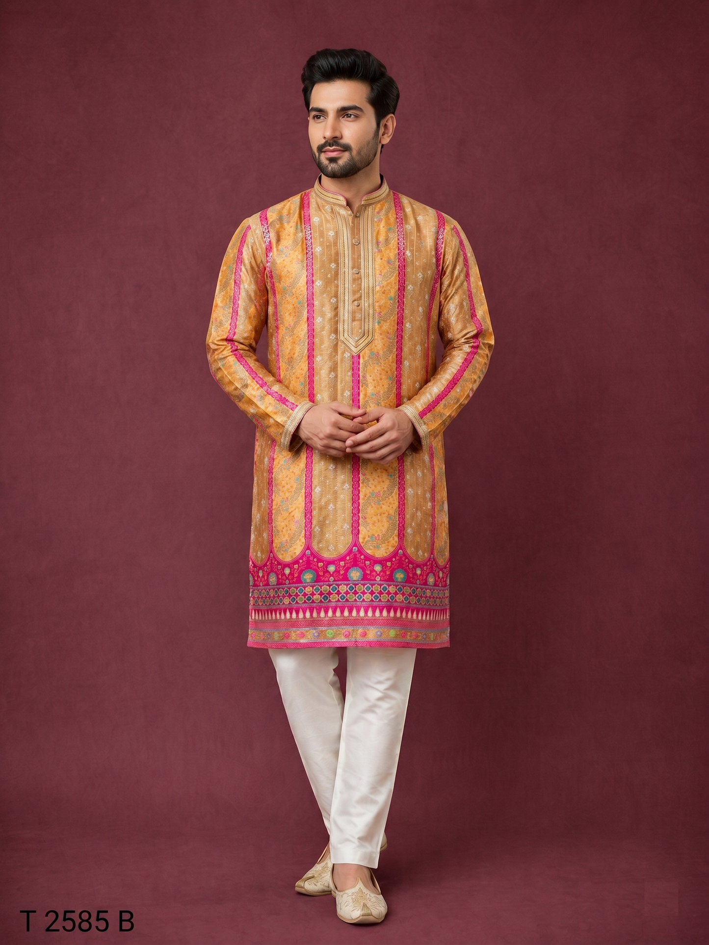 Mustard Colour Kurta Set(ME-MKUS_T2585 B)