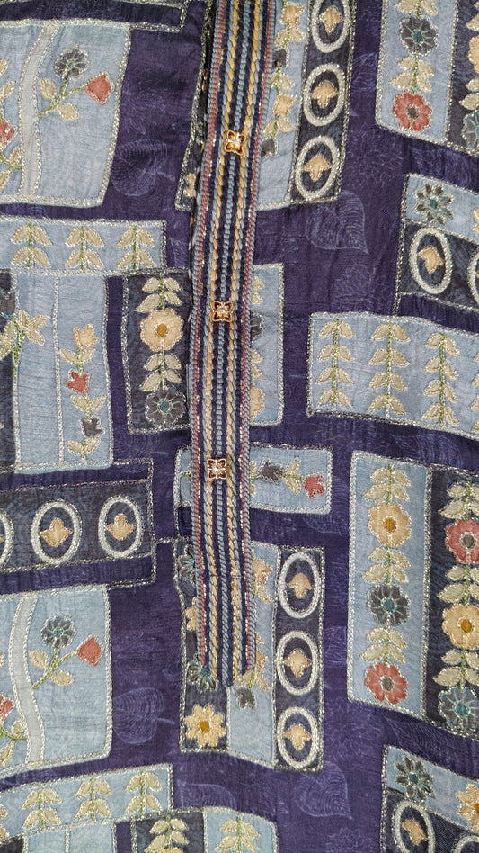 Purple Colour Kurta Set(ME-MKUS_W 74)