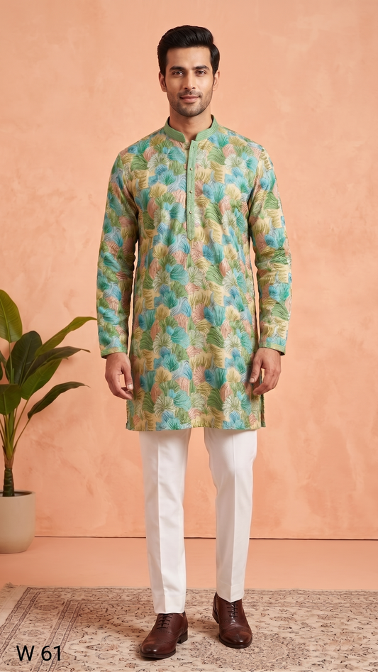 Mint Green Colour Kurta Set(ME-MKUS_W 61)