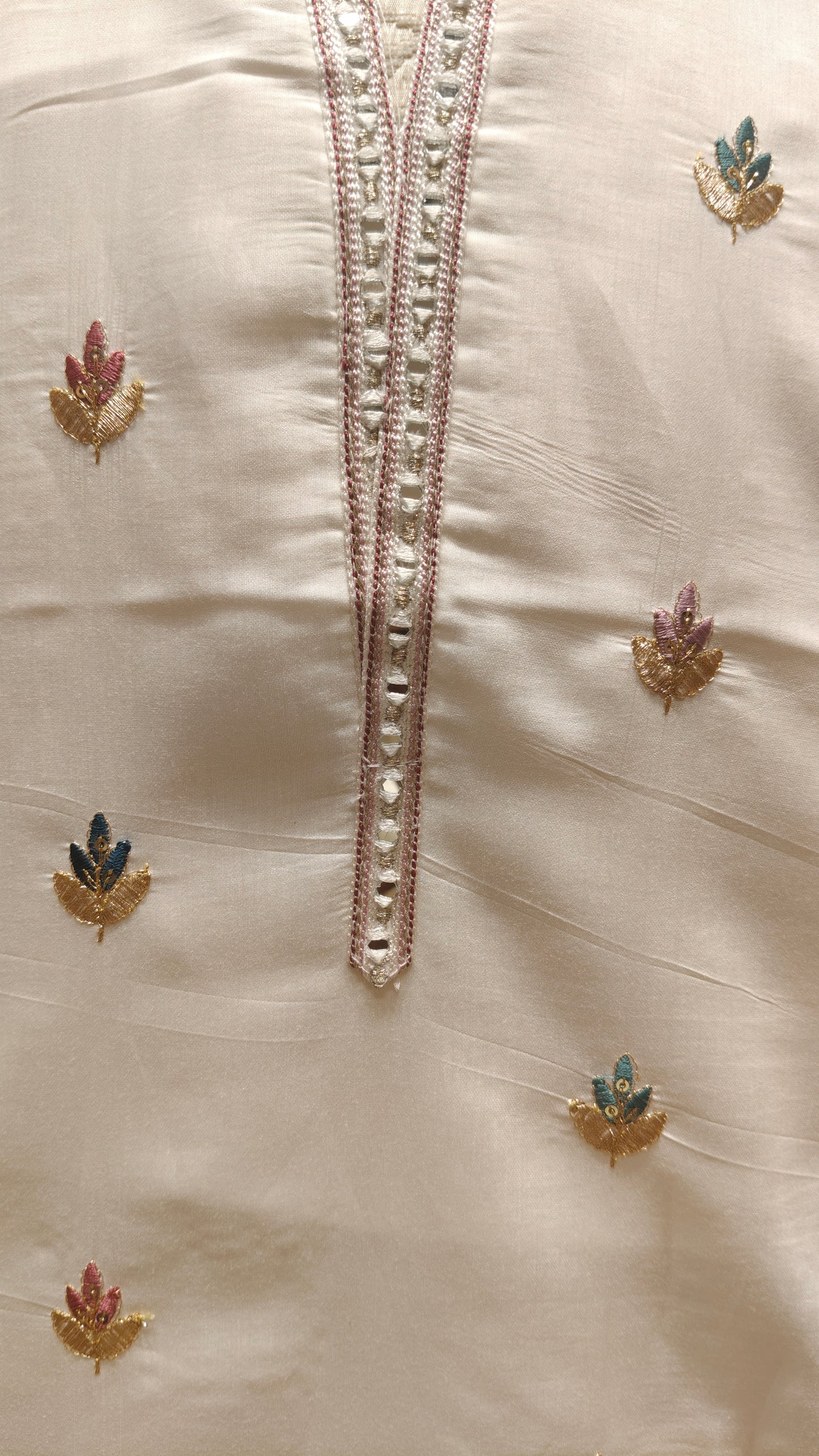 Cream Colour Kurta Set(ME-MKUS_Y 698)