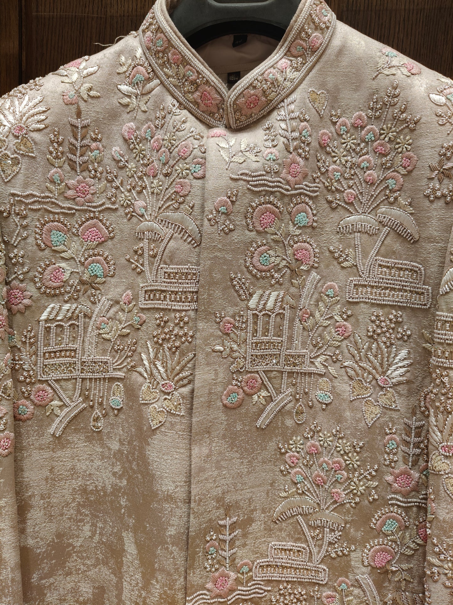 Onion Pink Colour Sherwani(ME-MSRW_12673)