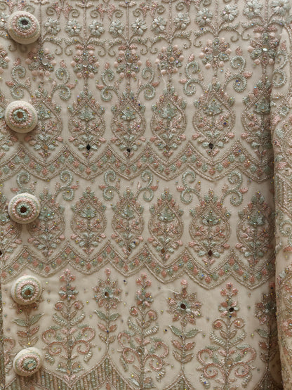 Ivory Colour Sherwani(ME-MSRW_4845)