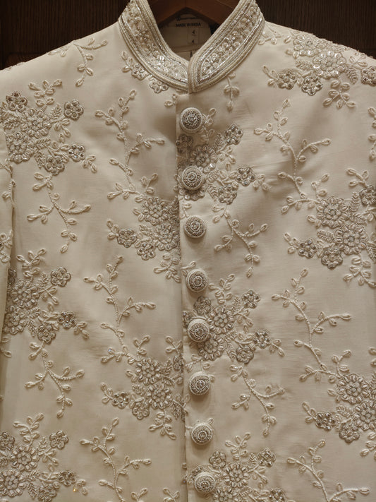 Off White Colour Sherwani(ME-MSRW_A 1073)