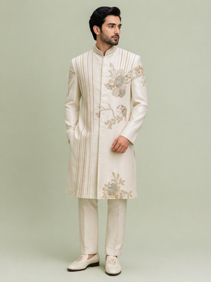 Ivory Colour Sherwani(ME-MSRW_SH 33518.05)