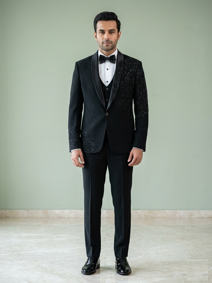 Black Colour Coat Suit(ME-MSUI_4126)