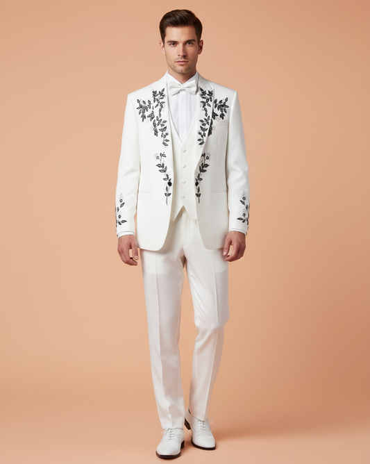 Cream Colour Coat Suit (ME-MSUI_4519.306.17)