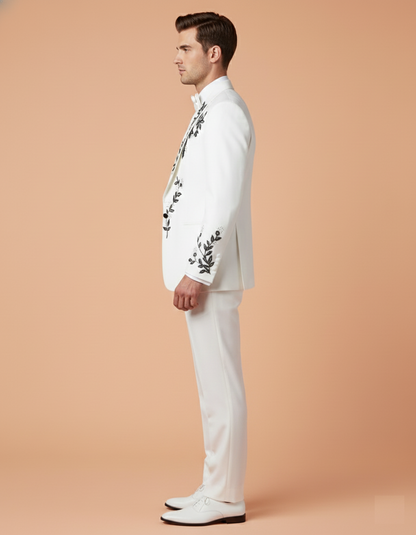 Cream Colour Coat Suit (ME-MSUI_4519.306.17)