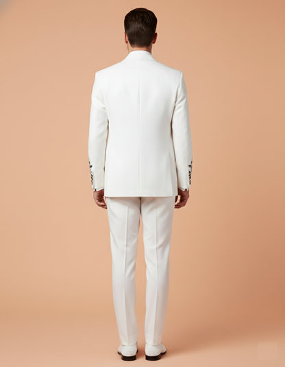 Cream Colour Coat Suit (ME-MSUI_4519.306.17)