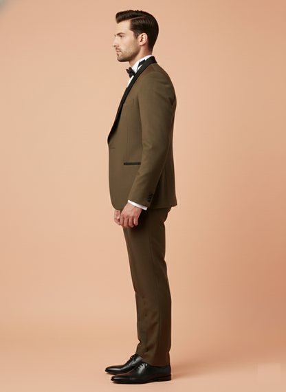 Olive Green Colour Coat Suit (ME-MSUI_4798)