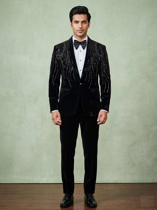 Black Colour Coat Suit (ME-MSUI_5165)