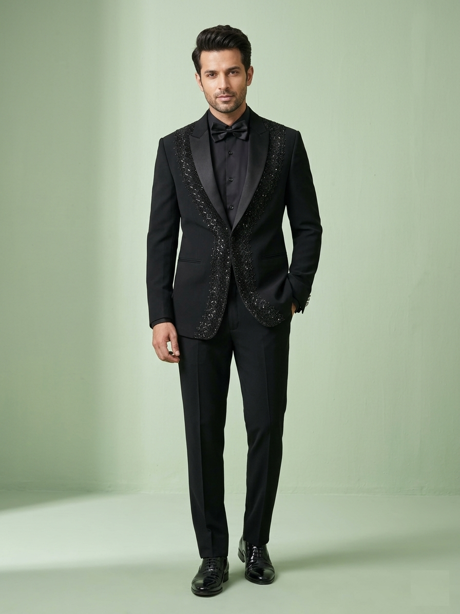 Black Colour Coat Suit(ME-MSUI_51662 R 1)