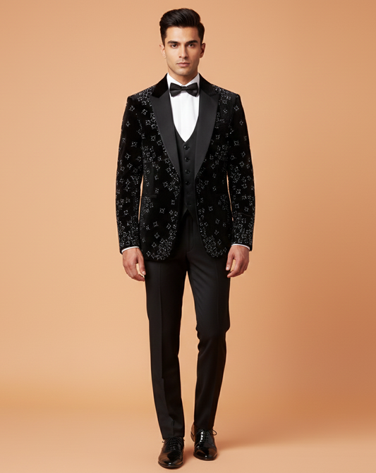 Black Colour Coat Suit (ME-MSUI_8310 D)