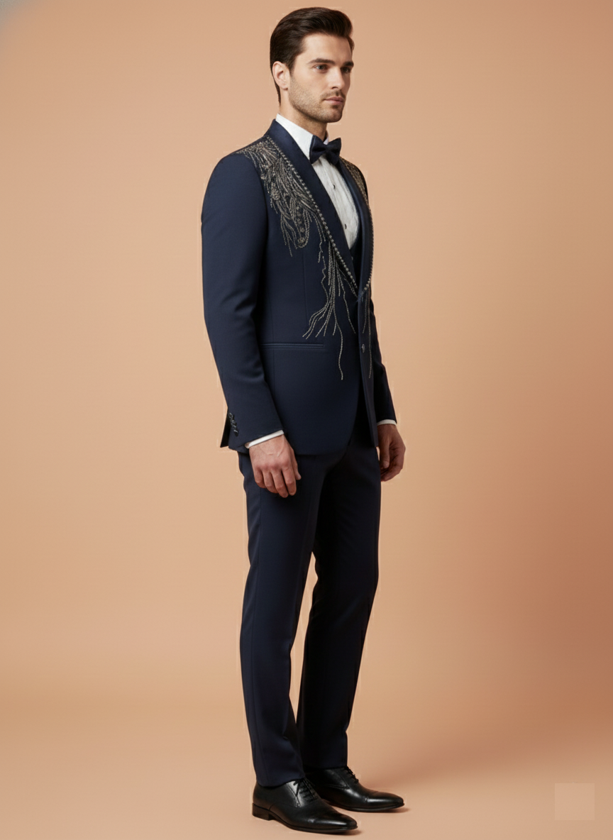 Blue Colour Coat Suit(ME-MSUI_CS31092.15)