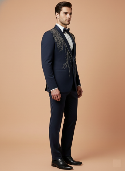 Blue Colour Coat Suit(ME-MSUI_CS31092.15)