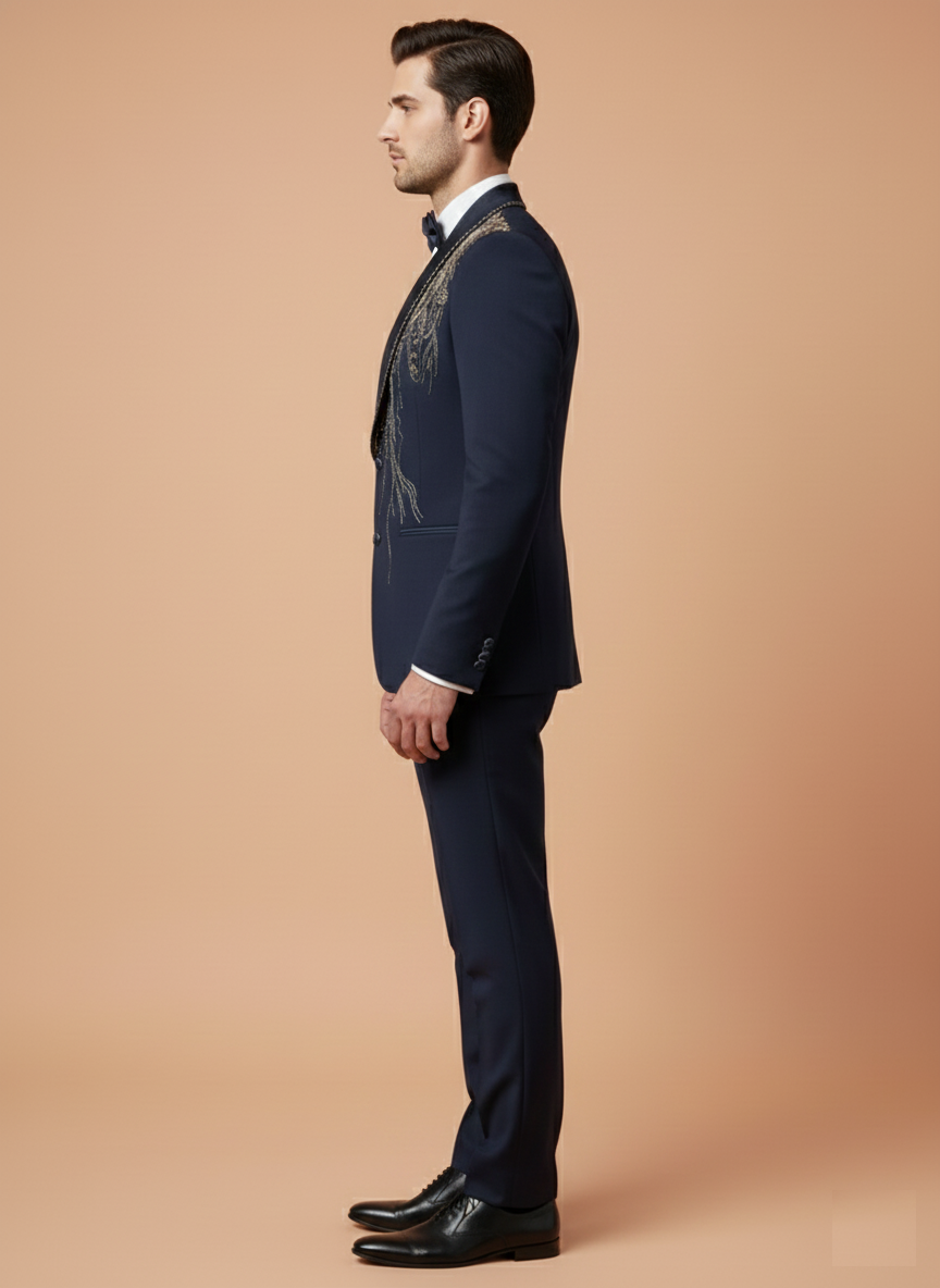 Blue Colour Coat Suit(ME-MSUI_CS31092.15)