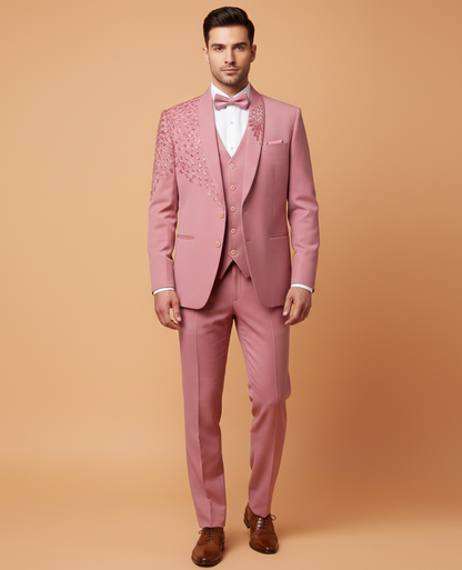 Onion Pink Colour Coat Suit (ME-MSUI_HVD ST NX 01)