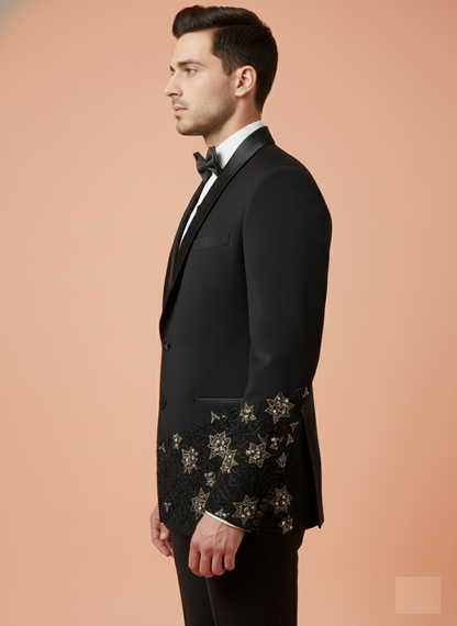 Black Colour Coat Suit(ME-MSUI_HVD BOND)