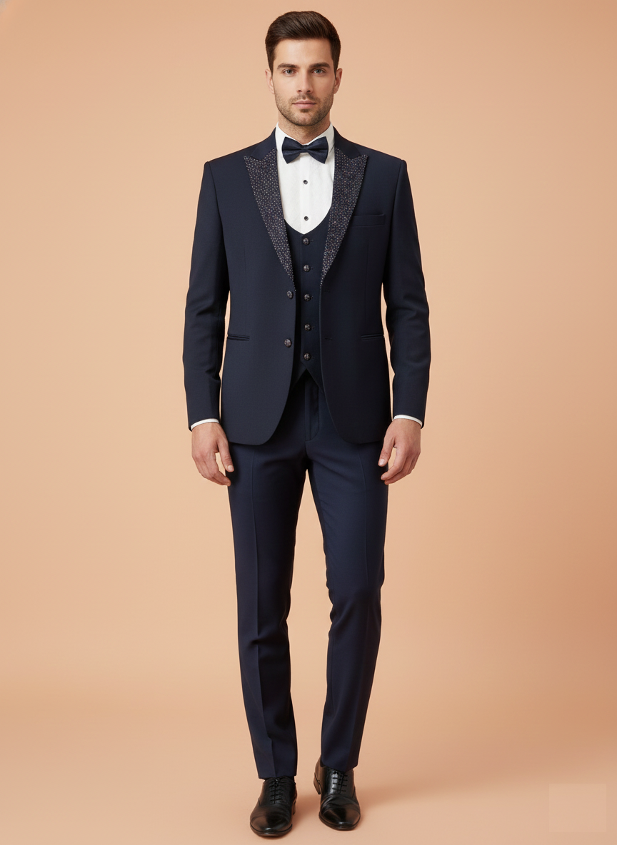 Blue Colour Coat Suit(ME-MSUI_SA 6747 D)