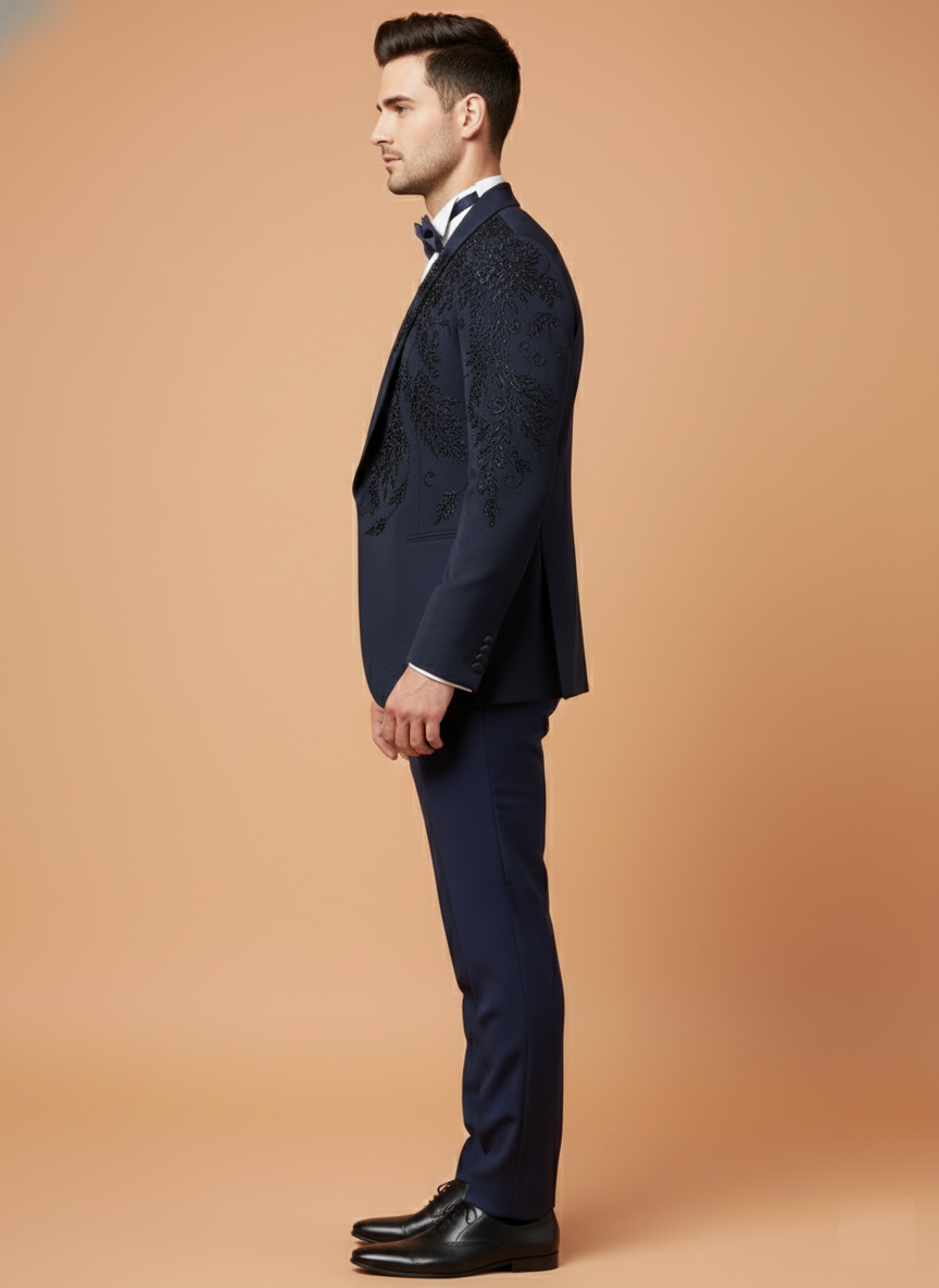 Blue Colour Coat Suit(ME-MSUI_SA 8322 D)