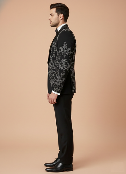 Black Colour Coat Suit(ME-MSUI_STX 01 NC)