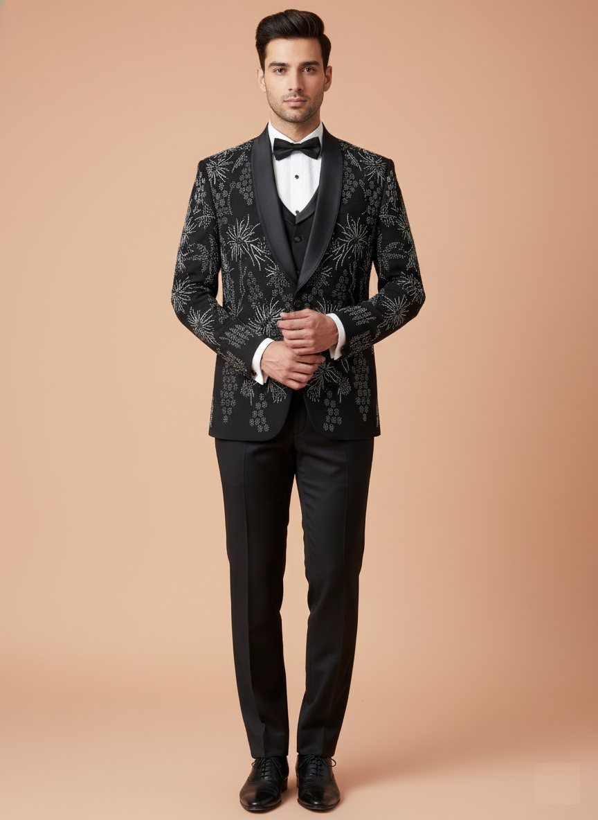 Black Colour Coat Suit(ME-MSUI_SW 52002)