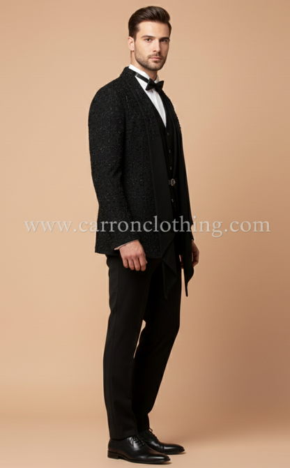 Black Colour Coat Suit(ME-MSUI_PD 25599.11)