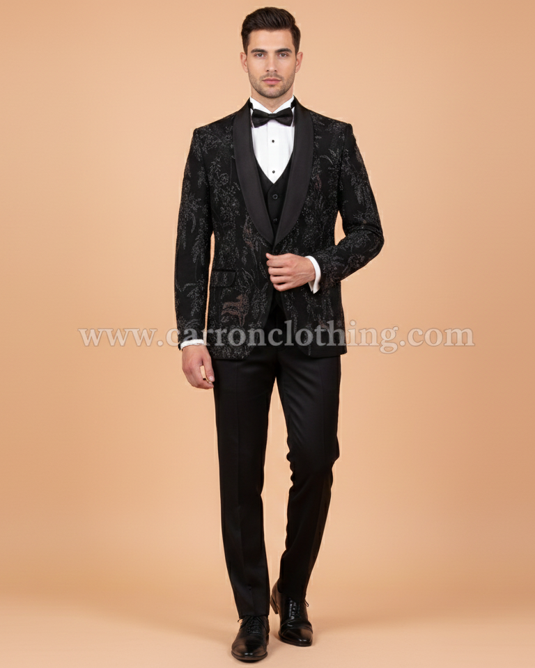 Black Colour Coat Suit (ME-MSUI_SA 7352 D)