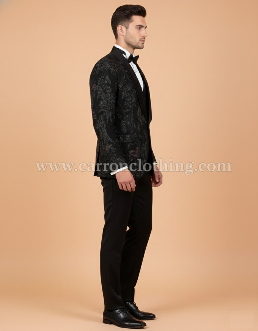 Black Colour Coat Suit (ME-MSUI_SA 7352 D)