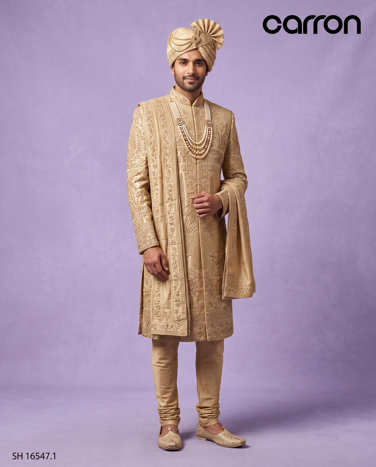 Gold Colour Sherwani(ME-MSRW_SH 16547.1)
