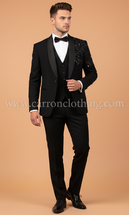 Bllack Colour Coat Suit(ME-MSUI_SU 18705.10)