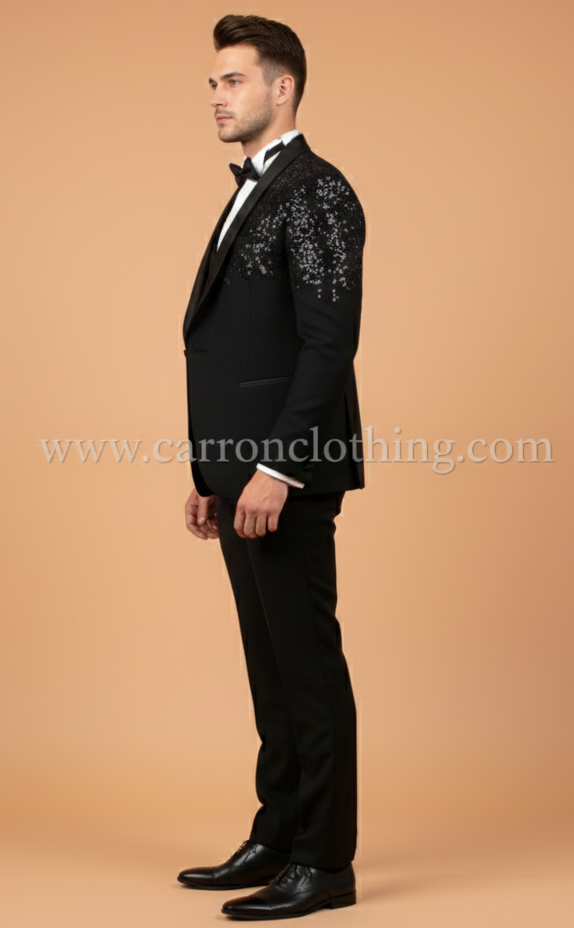 Bllack Colour Coat Suit(ME-MSUI_SU 18705.10)
