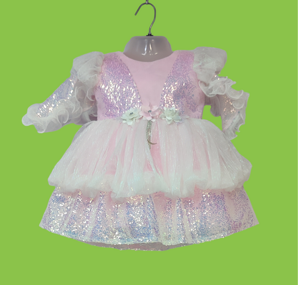 Pink Colour Party Frock (GE-GFRP_1906)