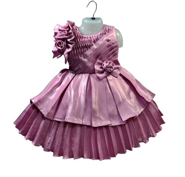 Onion Pink Colour Party Frock(GE-GFRP_2817)