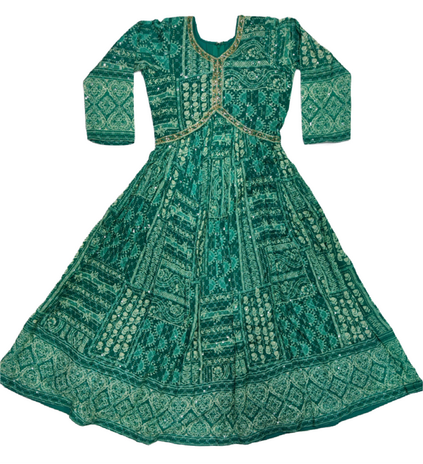 Firozi Colour Long Gown(GE-GGWN_1449)