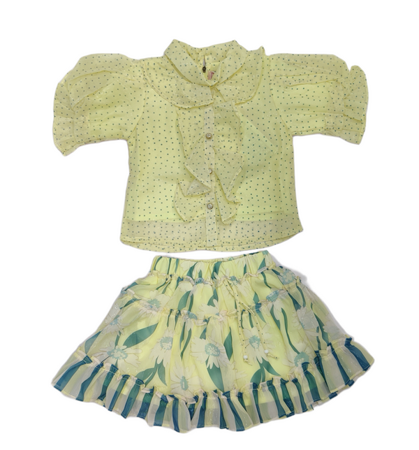 Lemon Colour Skirt(GC-GSKT_1826)