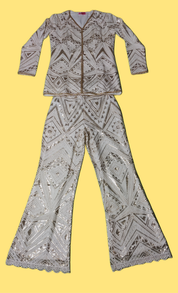 Cream Colour Plazo Suit(GE-GPZS_2096)