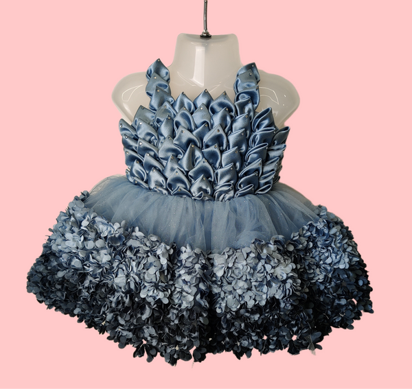 Grey Colour Party Frock(GE-GGWN_170)