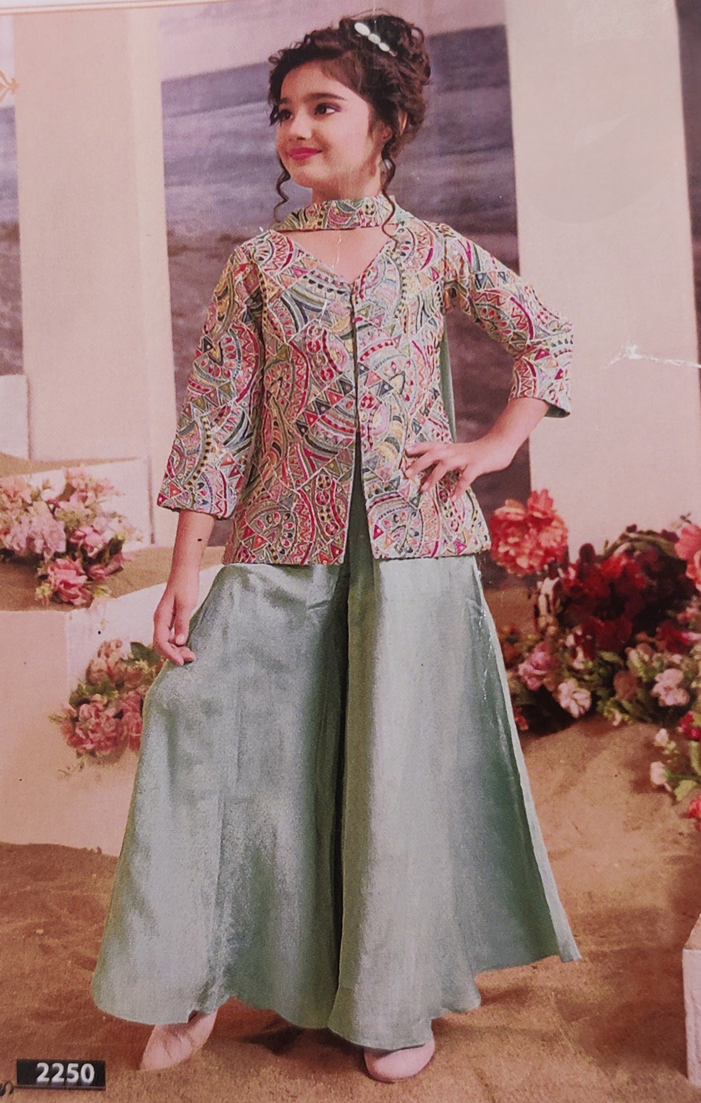 Pista Colour Plazo Suit(GE-GPZS_2250)