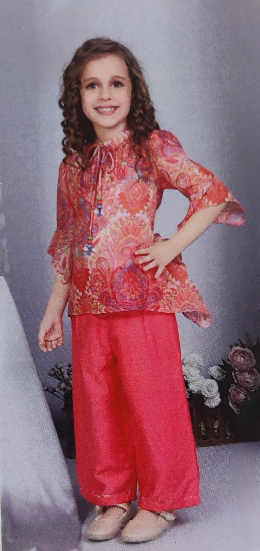 Peach Colour Plazo Suit(GE-GPZS_17104)