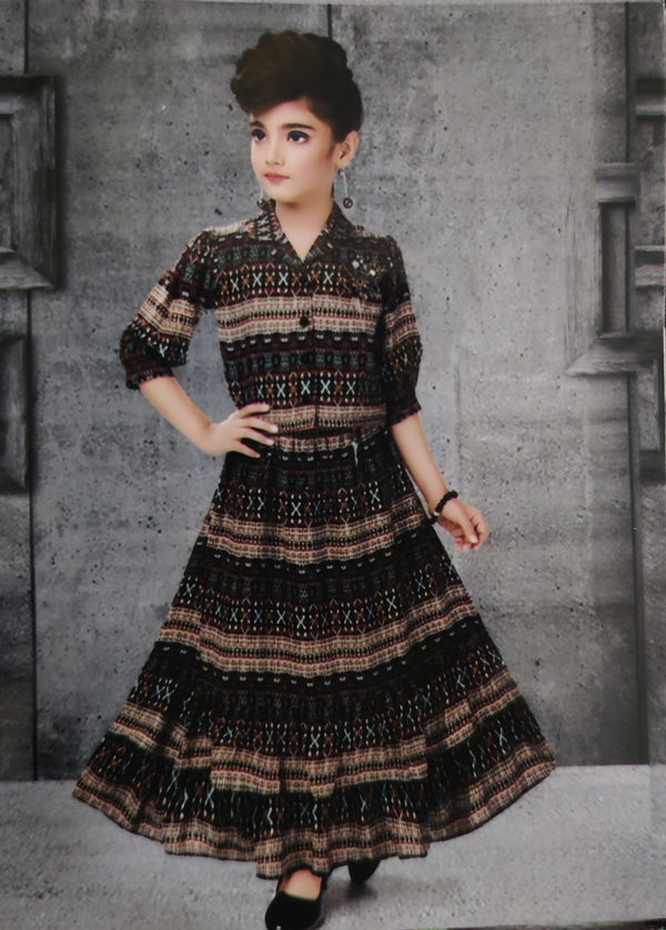 Black Colour Skirt Blouse(GC-GSKT_5820)